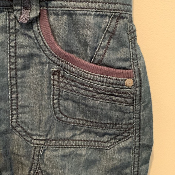 90s ay2K EDC Esprit denim jean skirt with pleats/ruffles size 6 - Picture 4 of 5